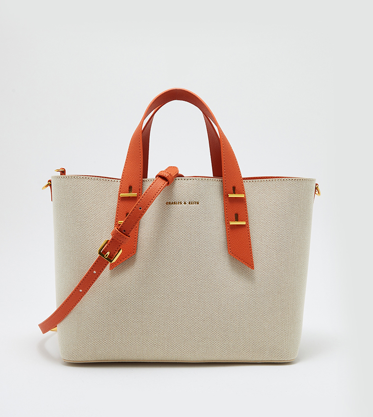 Charles & keith textured tote online bag