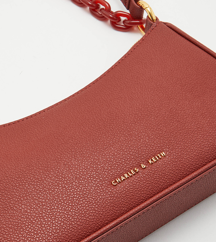 Shoulder Bag Burgundy Charles And Keith Red Chain Bag Buy Charles