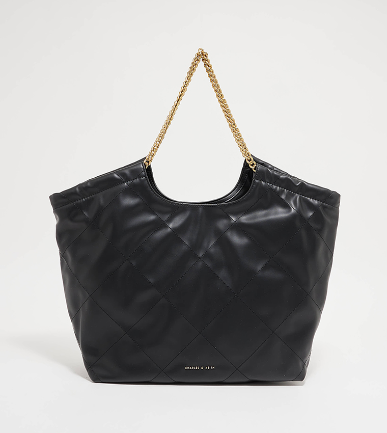 C.H.A.R.L.E.S and K.E.I.T.H Medium Shopper's Bag - Black Classic