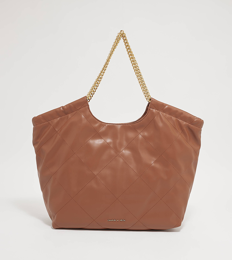 Buy Charles Keith Braided Handle Tote Bag In Brown 6thStreet Qatar
