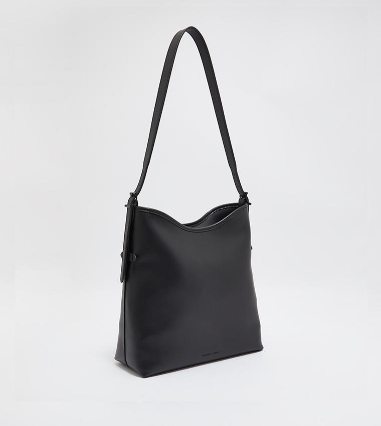 Buy Charles Keith NAOMI Slouchy Shoulder Bag With Purse In Black