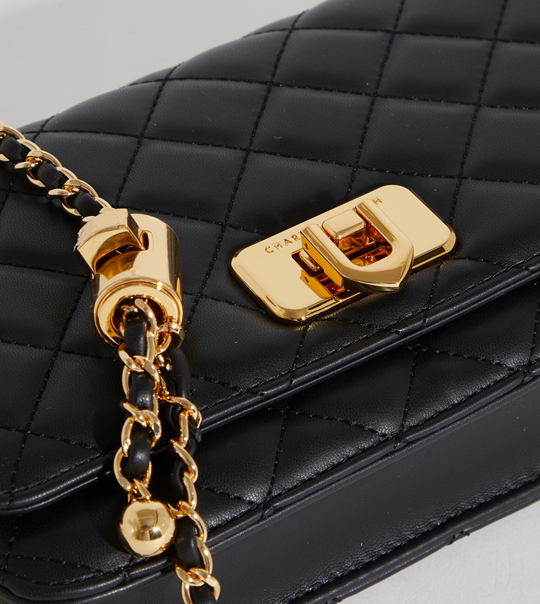 Cressida Quilted Push-Lock Crossbody Bag