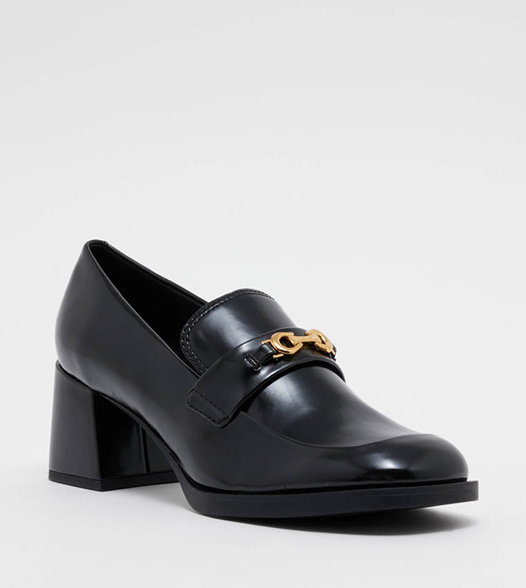 Block heel 2024 loafer pump