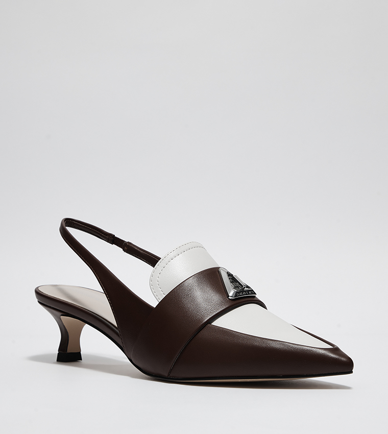 Trice Metal Accent Slingback Pumps