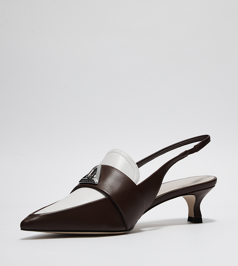 Trice Metal Accent Slingback Pumps