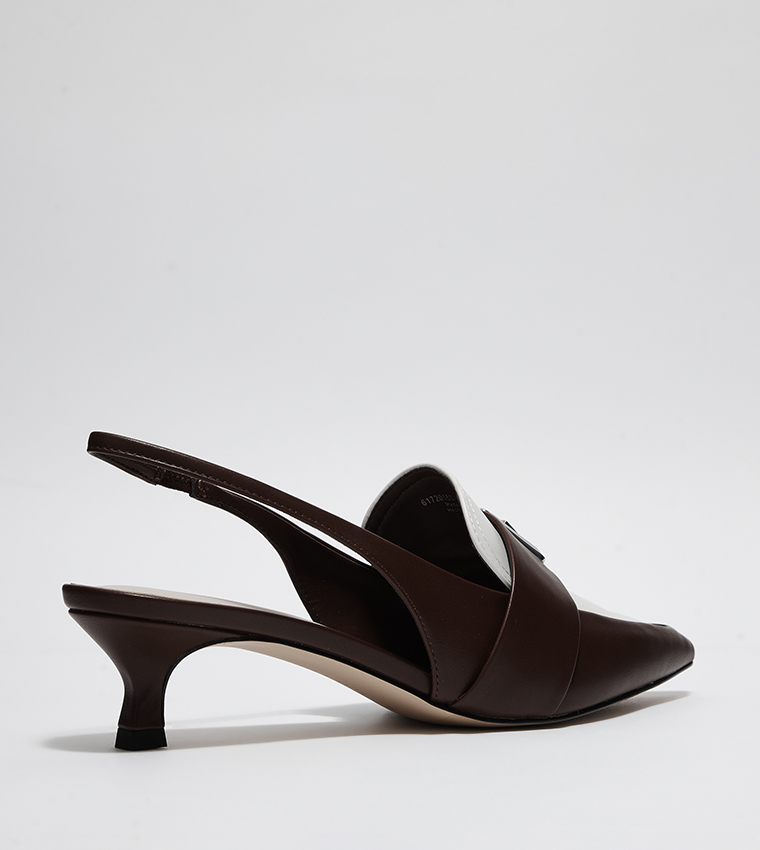 Trice Metal Accent Slingback Pumps