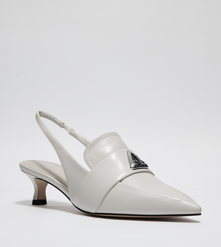 Trice Metal Accent Slingback Pumps