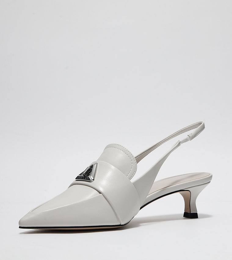 Trice Metal Accent Slingback Pumps