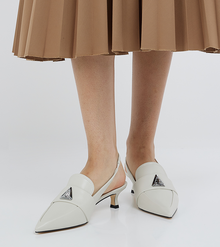 Trice Metal Accent Slingback Pumps