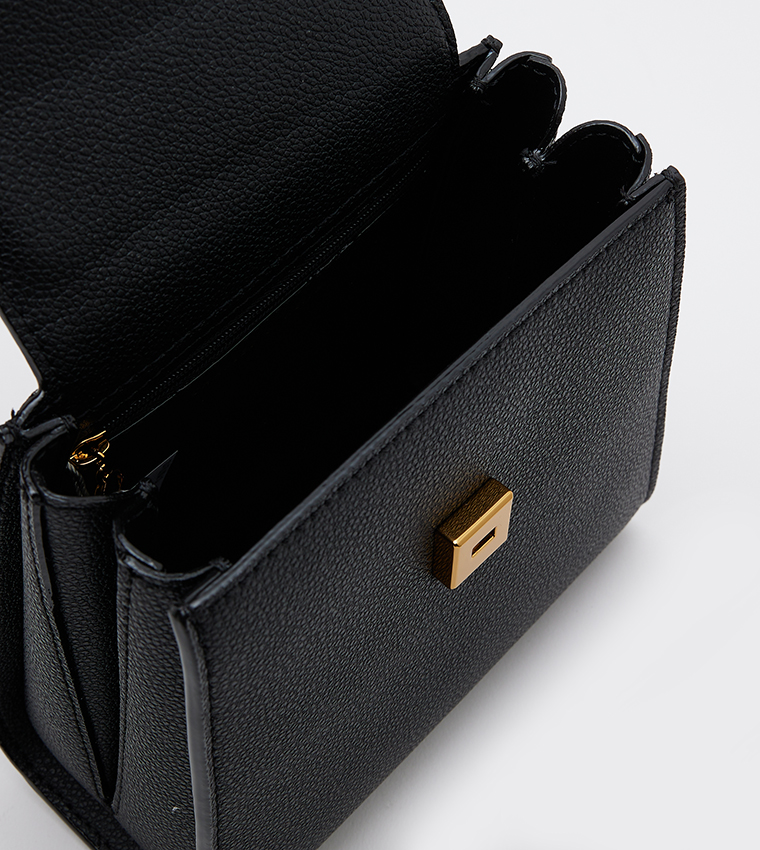 Flap Closure Mini Bag with Sling
