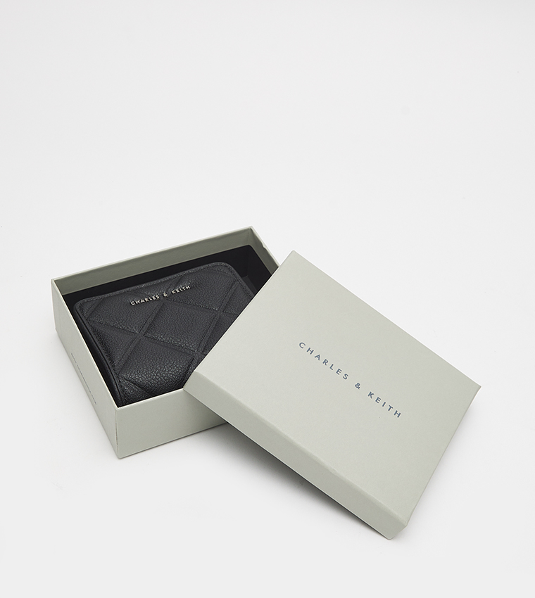 ANWEN Quilted Zip-Around Wallet