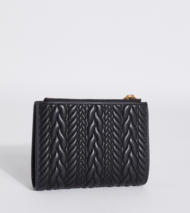 Apolline Textured Zip Closure Wallet