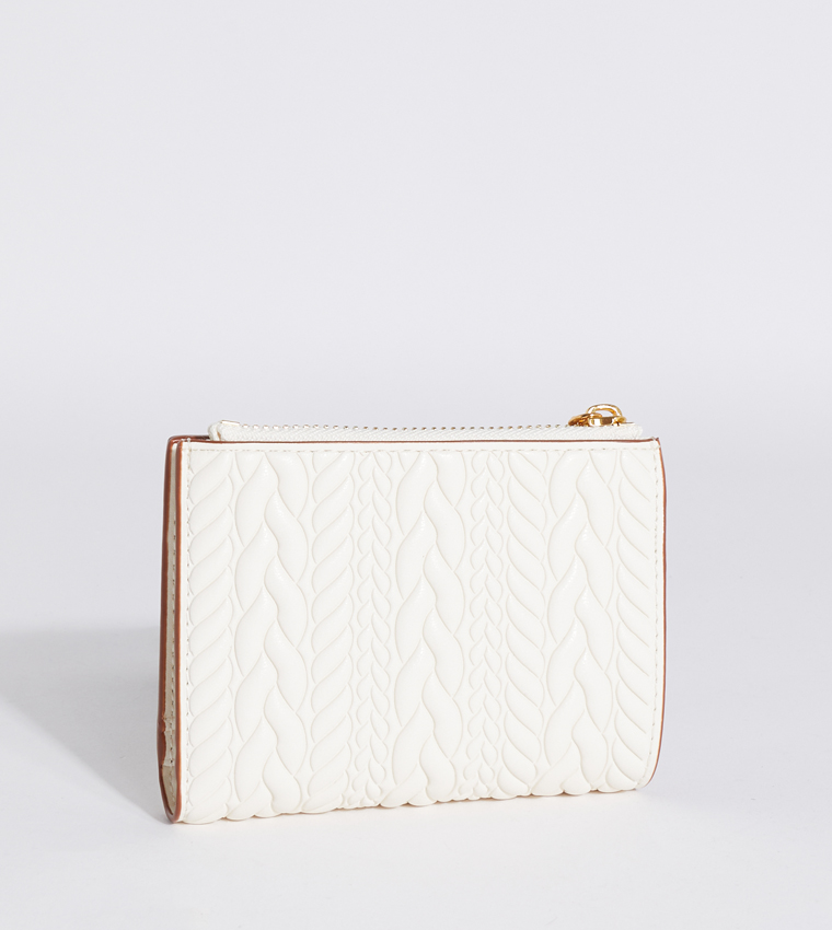 Apolline Textured Zip Closure Wallet