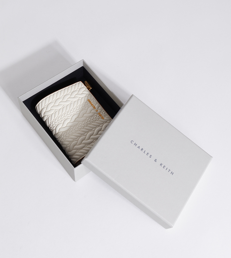 Apolline Textured Zip Closure Wallet