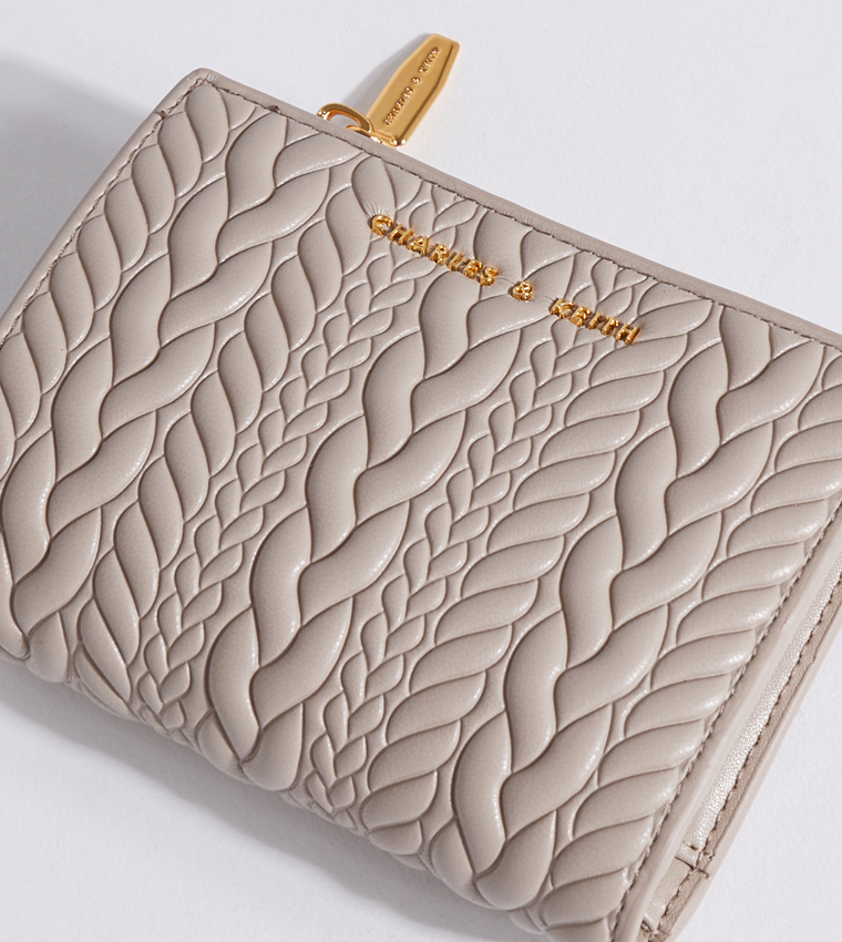 Apolline Textured Zip Closure Wallet