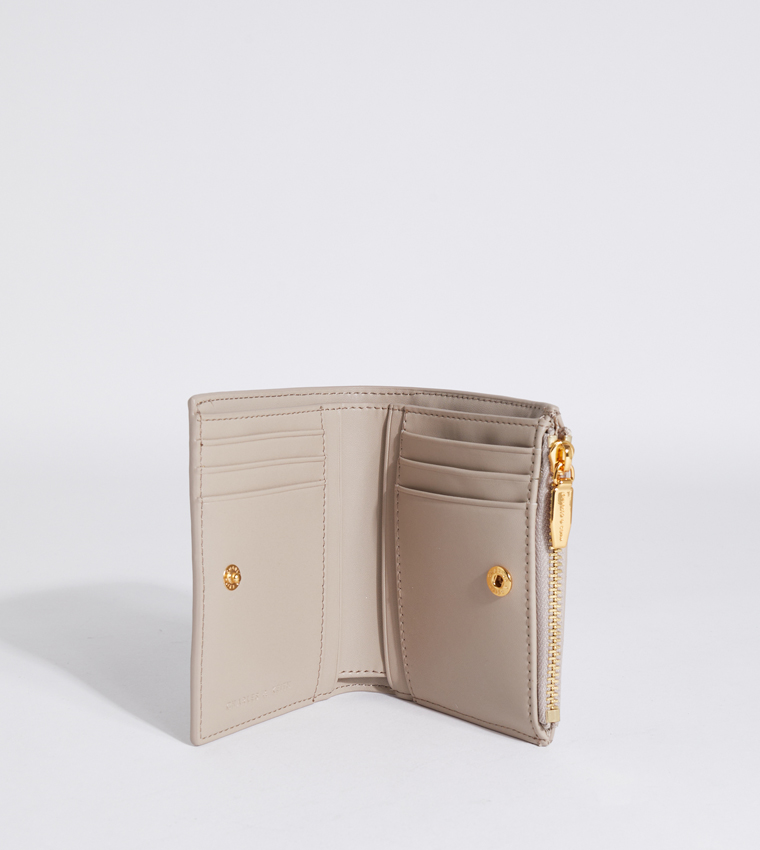 Apolline Textured Zip Closure Wallet