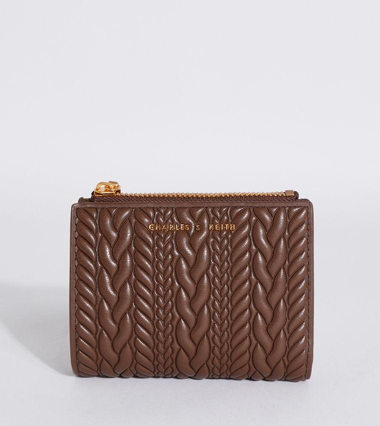 Apolline Textured Zip Closure Wallet