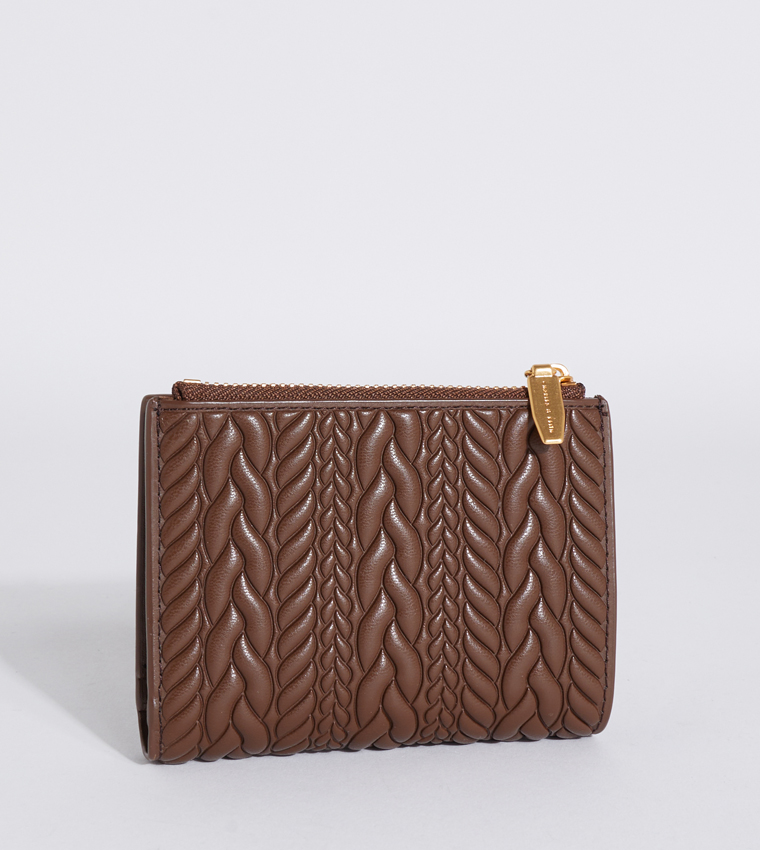 Apolline Textured Zip Closure Wallet