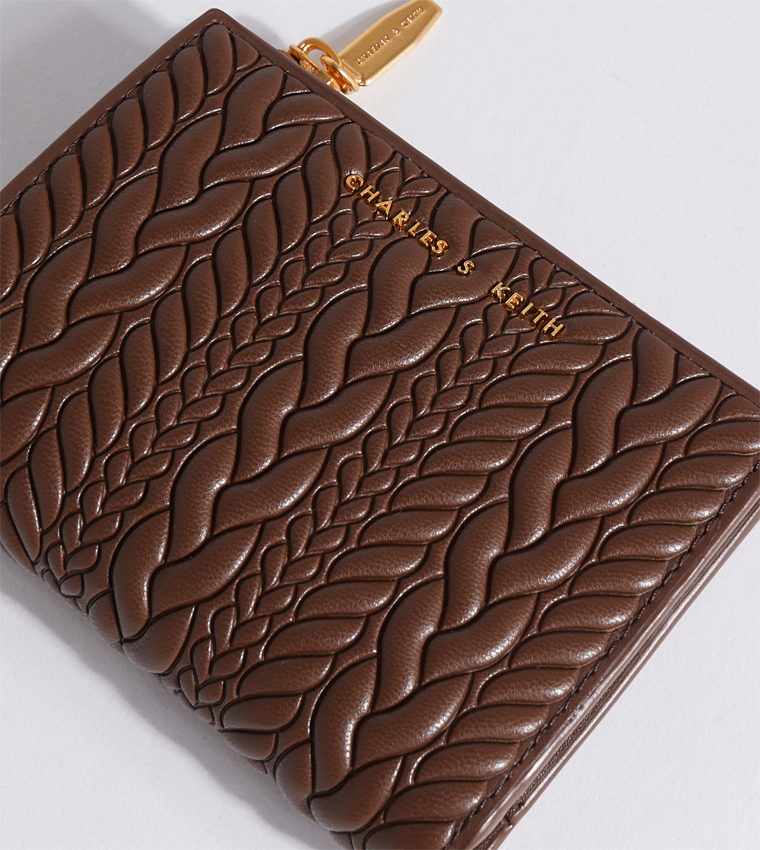 Apolline Textured Zip Closure Wallet
