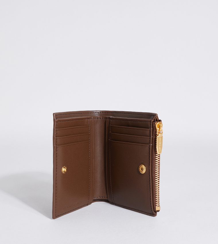 Apolline Textured Zip Closure Wallet