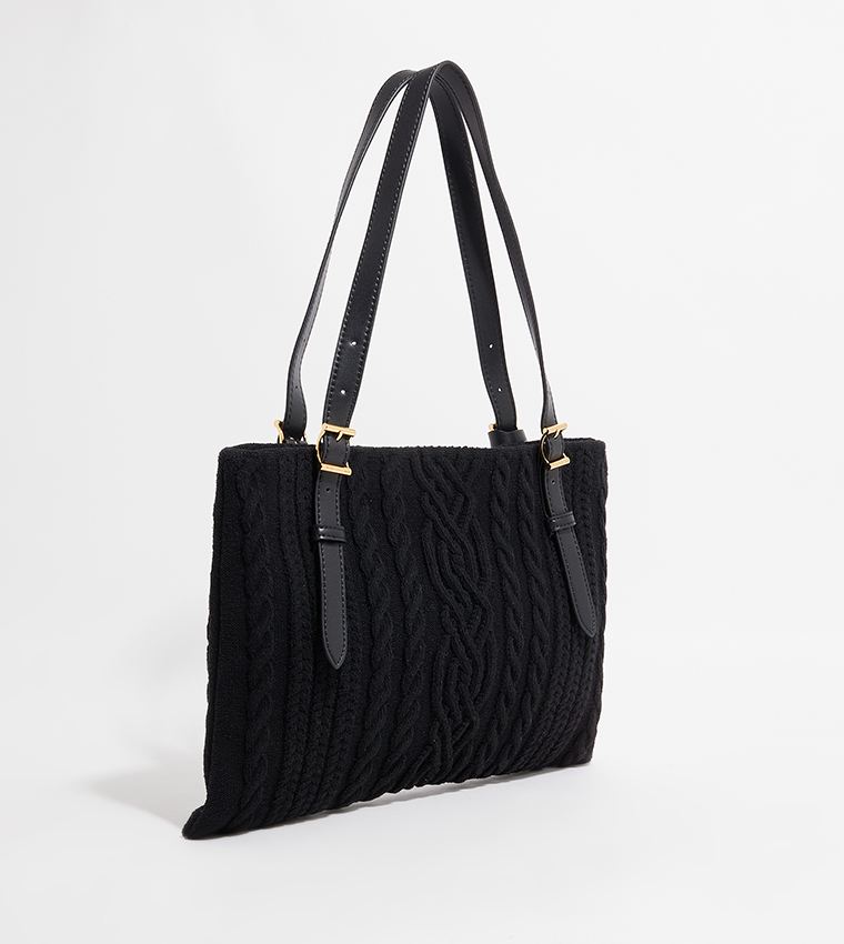 Cable Knitted Tote Bag