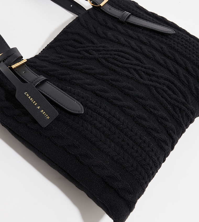 Cable Knitted Tote Bag