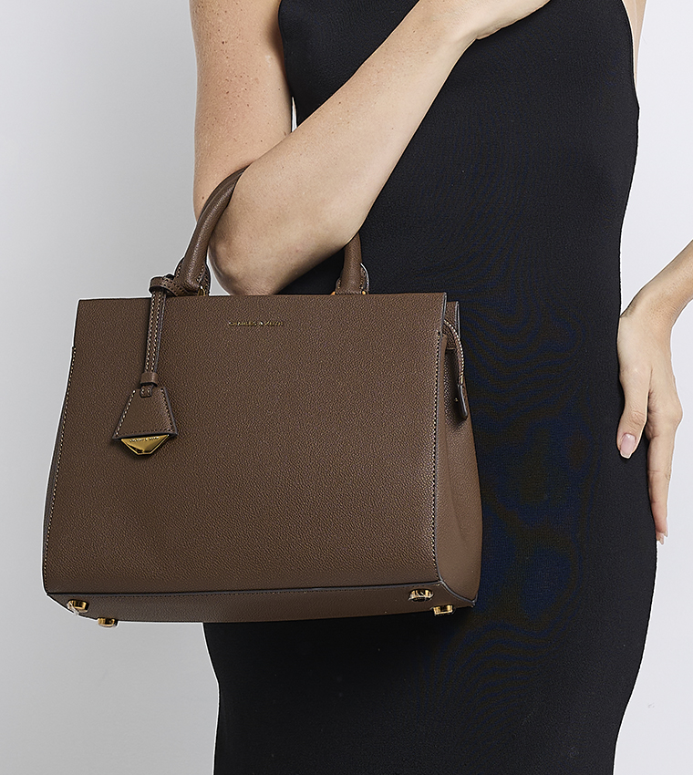 MIRABELLE Textured Satchel Bag