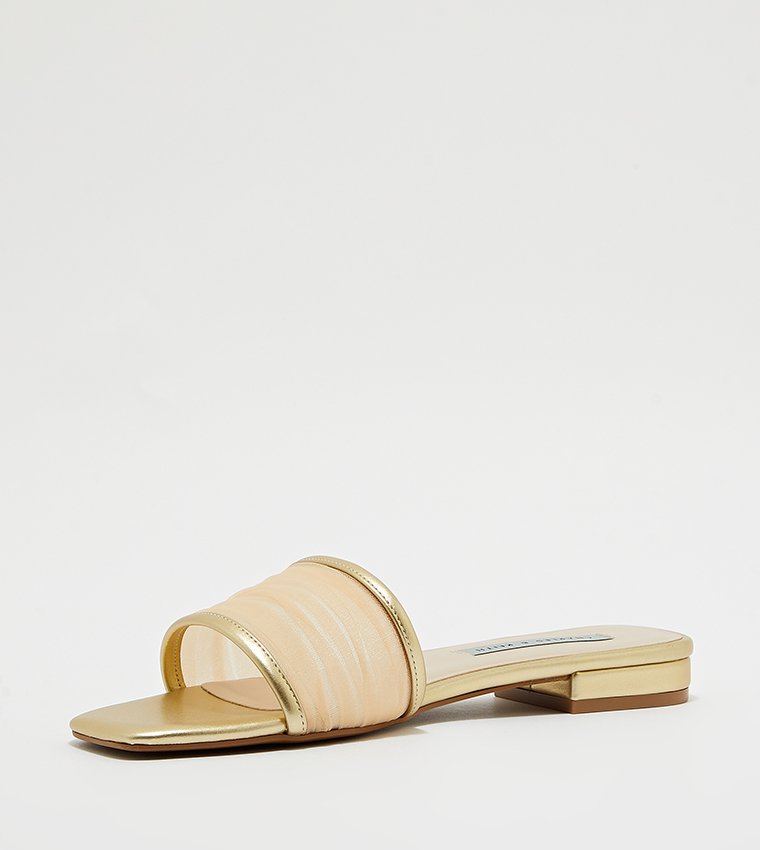 Knitted Open Toe Slide Sandals