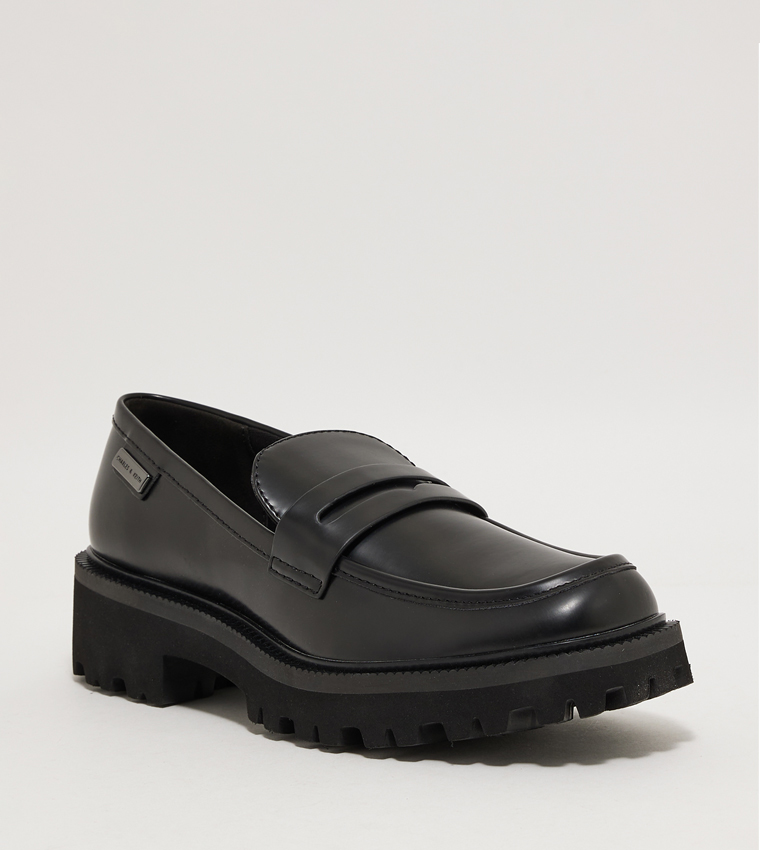 Covered Ridge-Sole Loafers