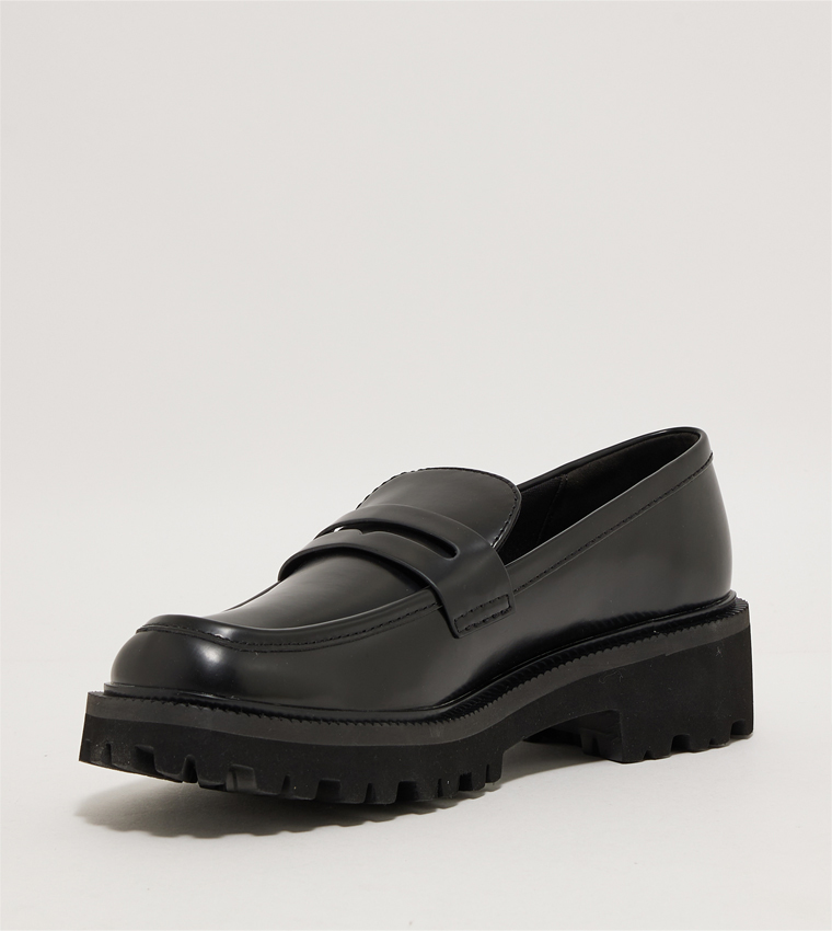 Covered Ridge-Sole Loafers