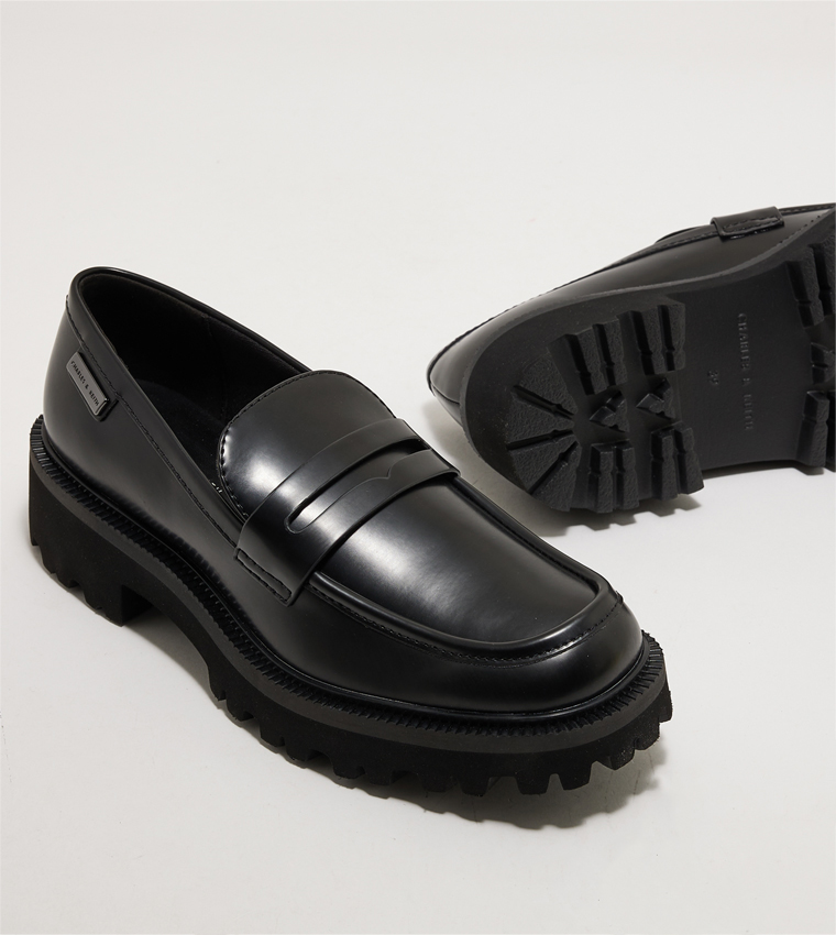 Covered Ridge-Sole Loafers