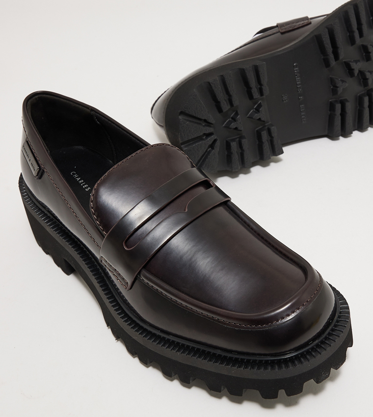 Covered Ridge-Sole Loafers