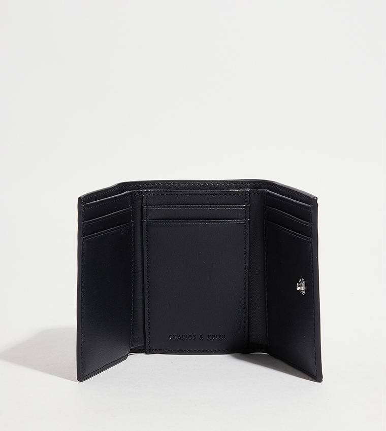Nasrin Textured Three-Fold Wallet