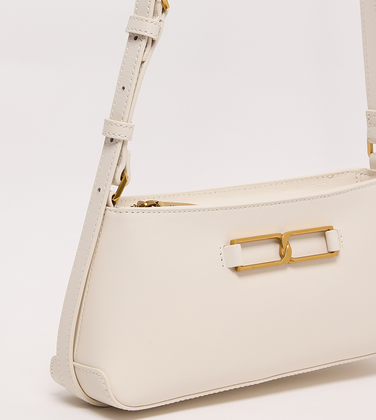 GABINE Leather Crossbody Bag
