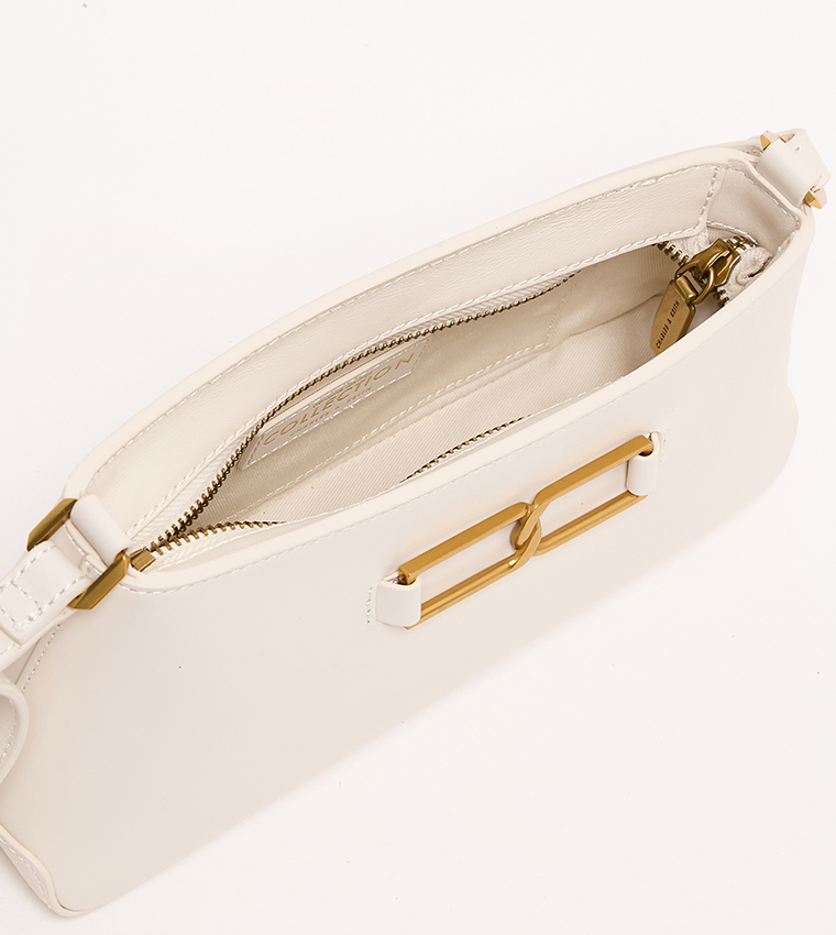 GABINE Leather Crossbody Bag