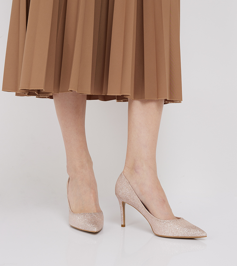 Emmy Glittered Stiletto Heel Pumps