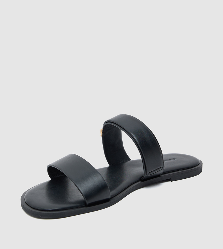 Double-Strap Flat Sandals