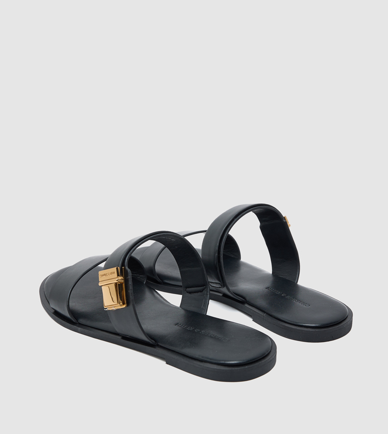 Double-Strap Flat Sandals