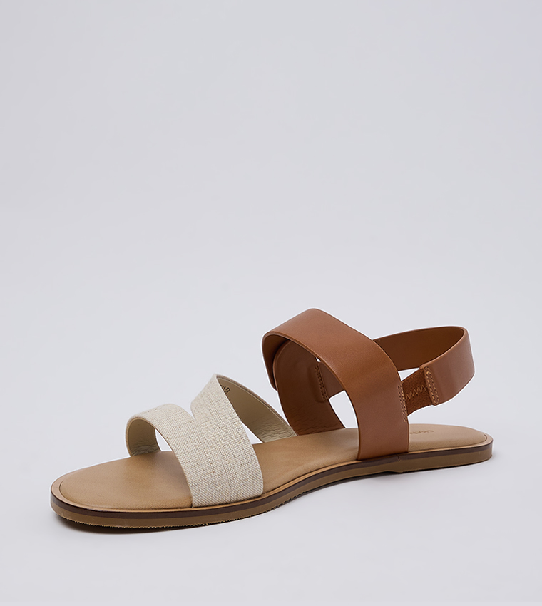 Yara Turn Lock Strappy Flat Sandals