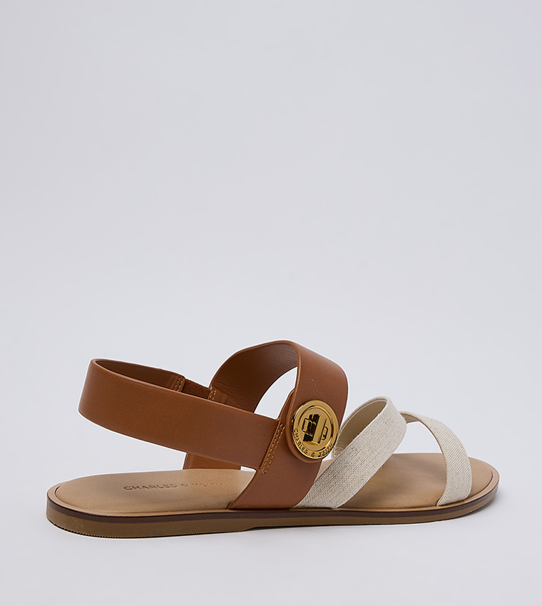 Yara Turn Lock Strappy Flat Sandals