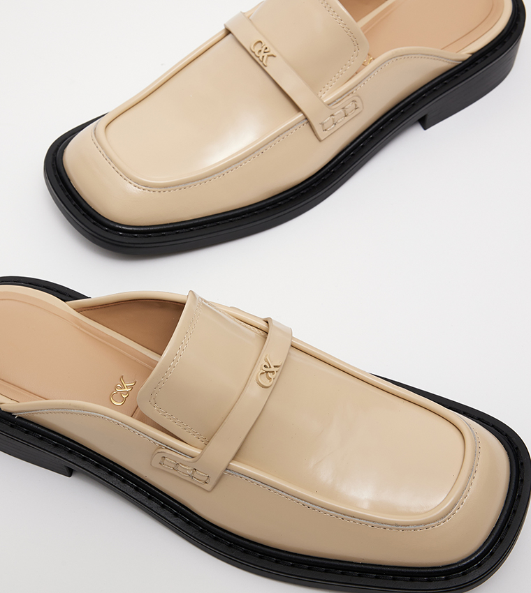 Tahlia Leather Loafer Mules