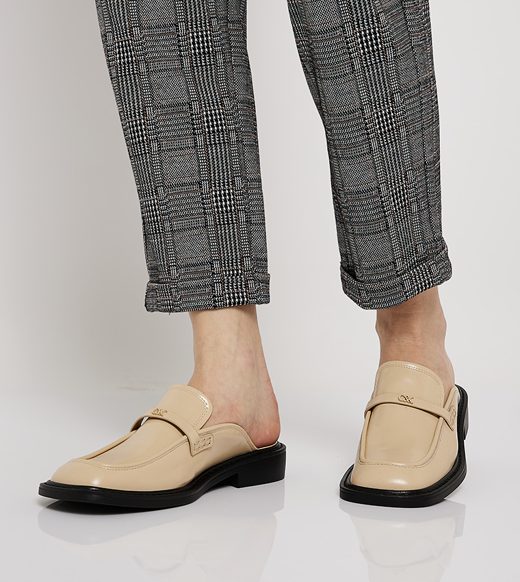 Tahlia Leather Loafer Mules