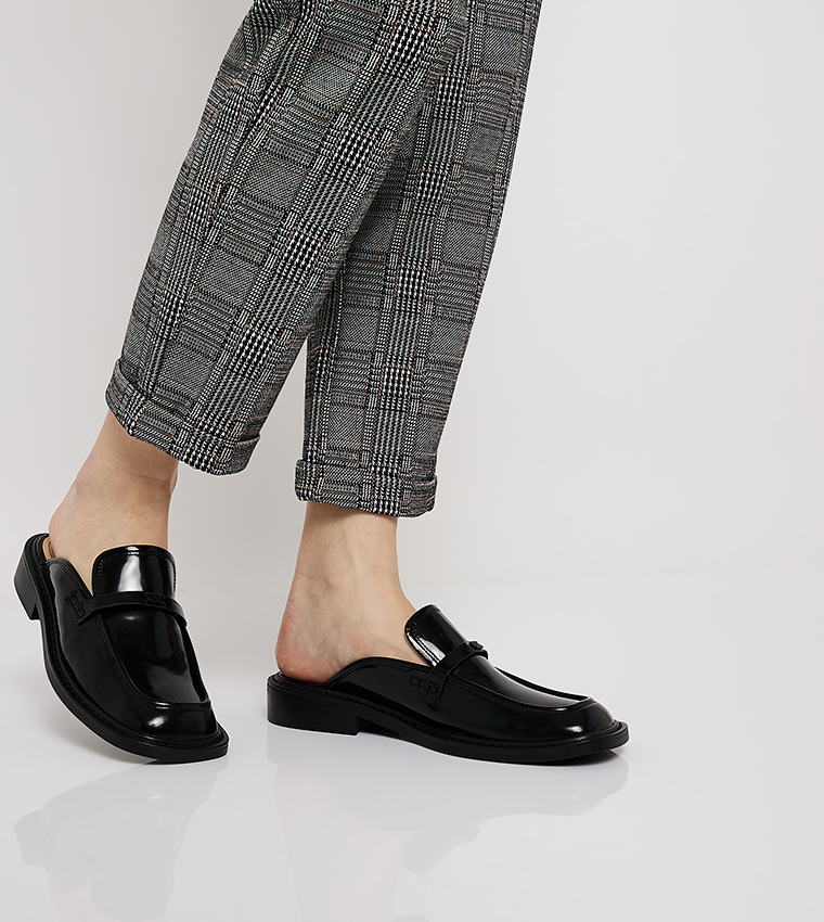 Tahlia Leather Loafer Mules