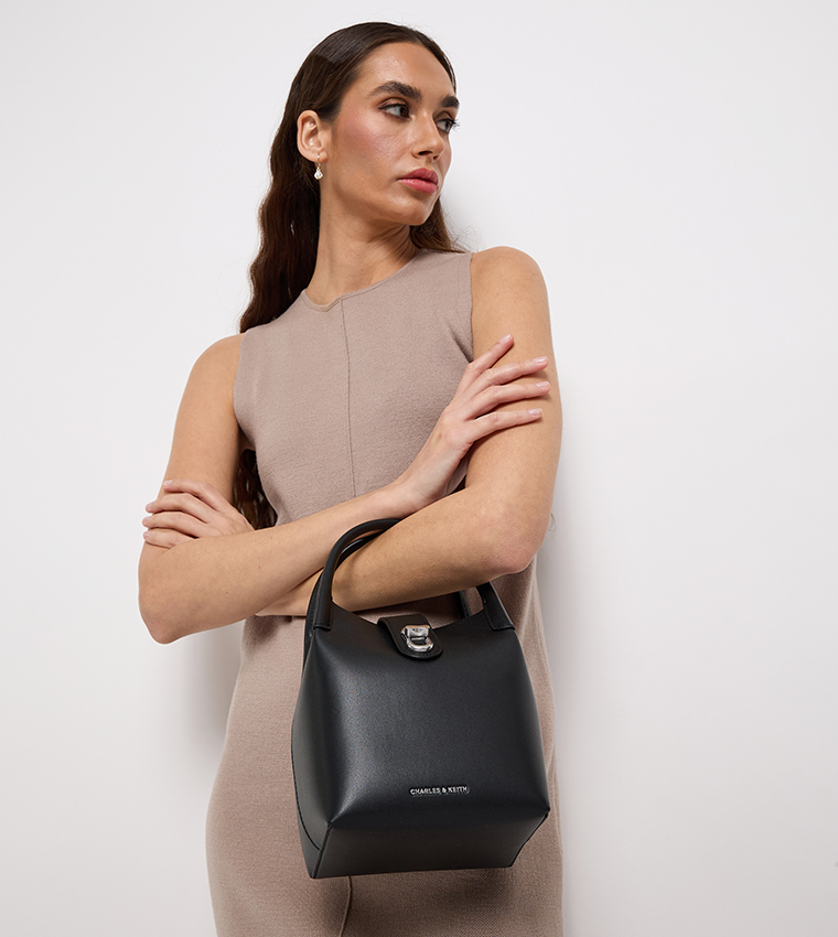 AUBRIELLE Logo Detail Handheld Bag