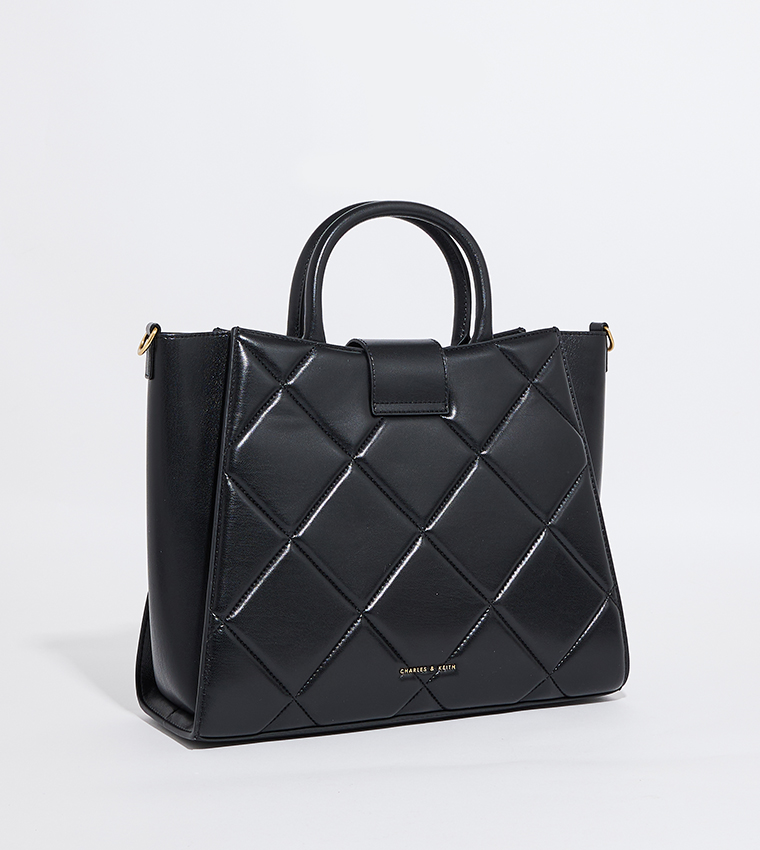 VERTIGO Quilted Satchel Bag Set