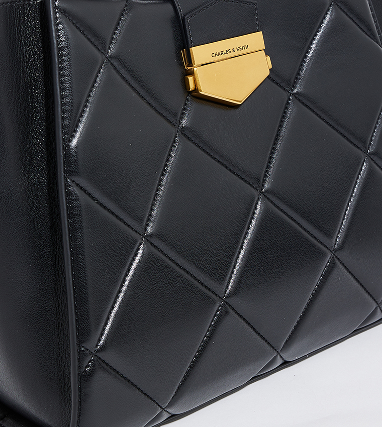 VERTIGO Quilted Satchel Bag Set