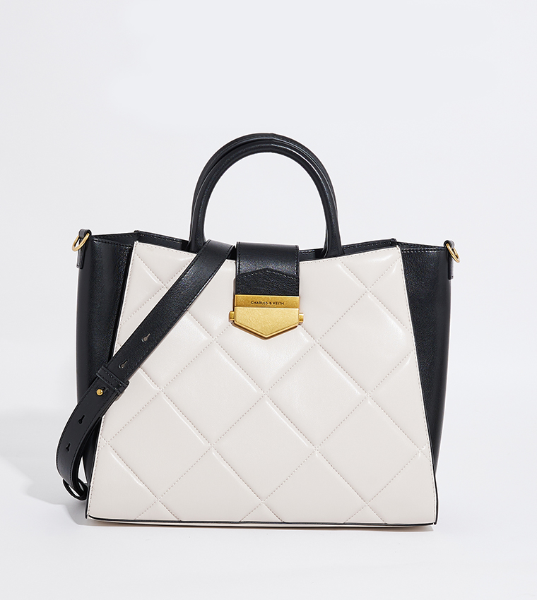 VERTIGO Quilted Satchel Bag Set