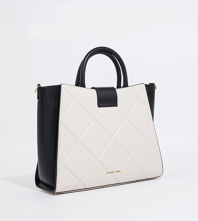 VERTIGO Quilted Satchel Bag Set