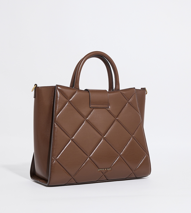 VERTIGO Quilted Satchel Bag Set