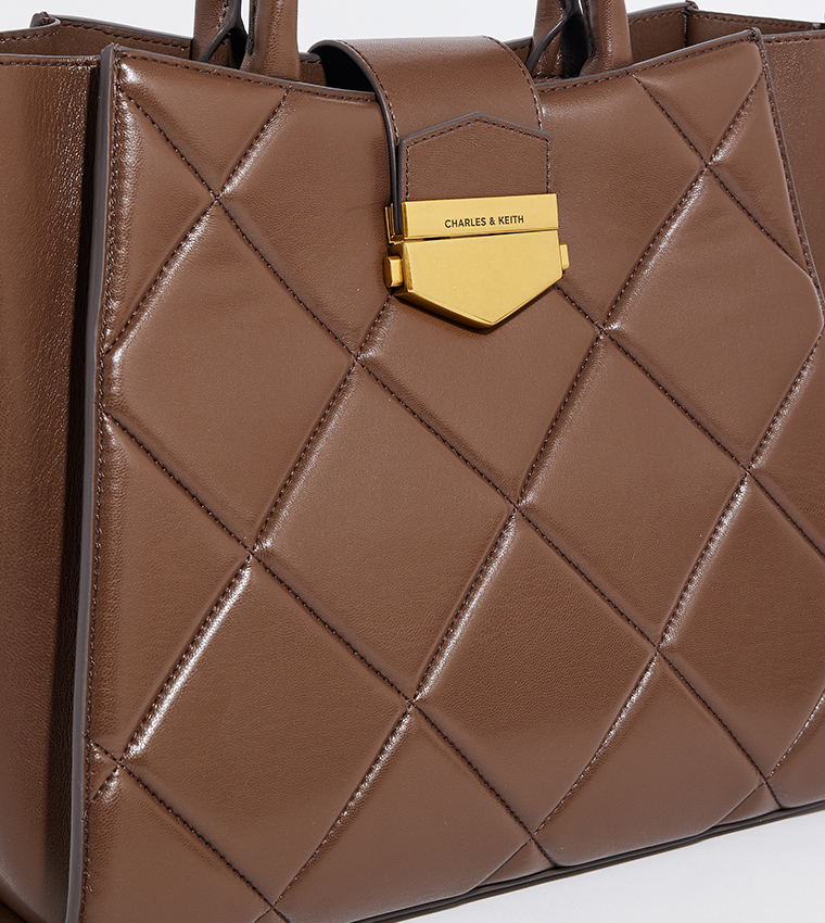 VERTIGO Quilted Satchel Bag Set